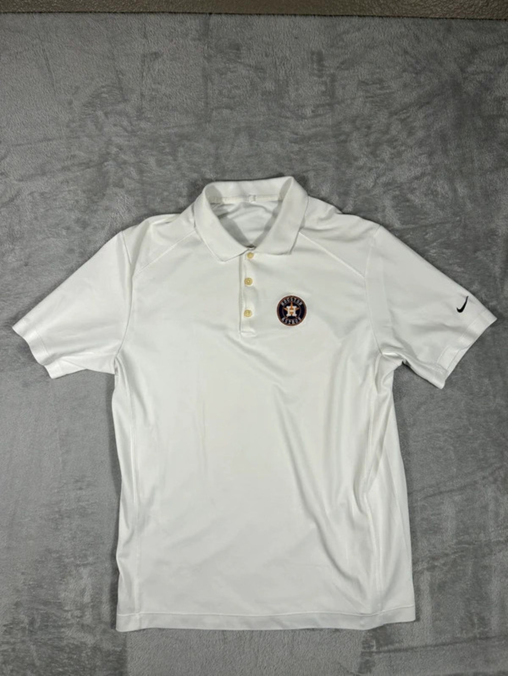 nike houston astros dri-fit polo size L